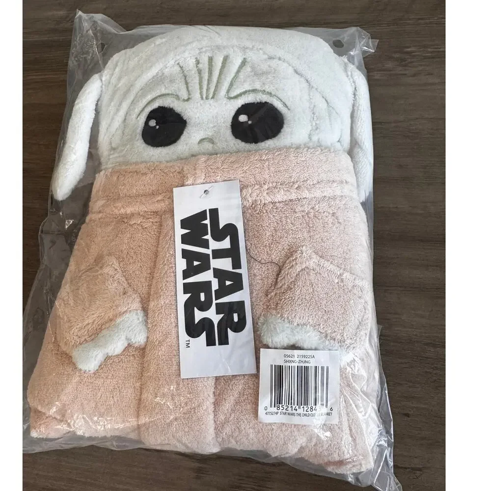 Star Wars NoJo Chewy, Darth Vader, Yoda, R2D2 Character Shaped Toddler Blankets